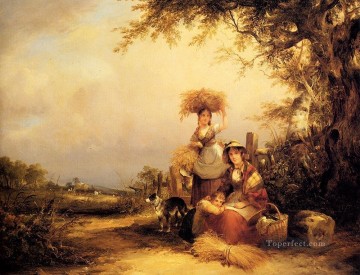 シェイアー・シニア・ウィリアム Painting - グリーナーズ シャーリー・ハンツの田園風景 ウィリアム・シェイアー・シニア